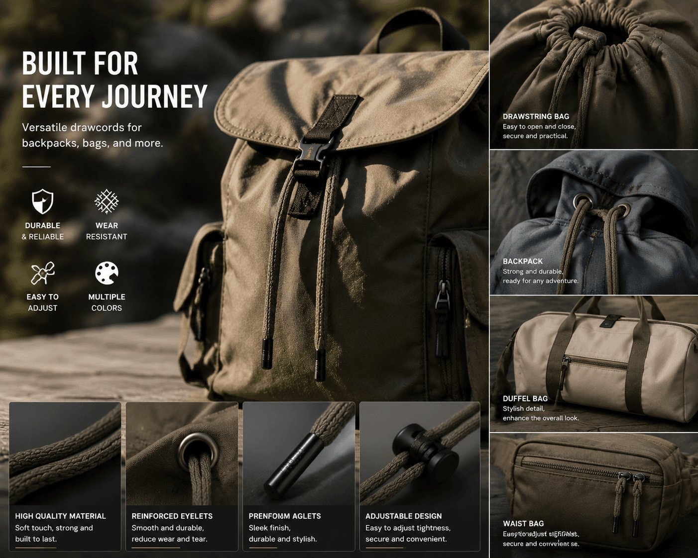 Bags & Luggage webbing application